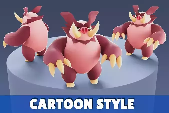 Cartoon Characters - Big Jackpanda Warrior