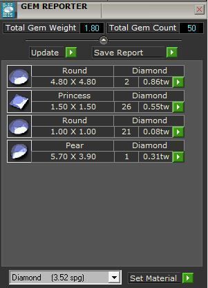Green Gallant 3-Stone Diamond ring 2614 3D print model 3D print model_2