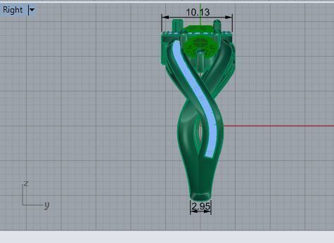 Green Gallant 3-Stone Diamond ring 2614 3D print model 3D print model_7