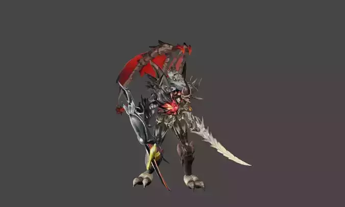 Zeloeman C 7 demon holding sword