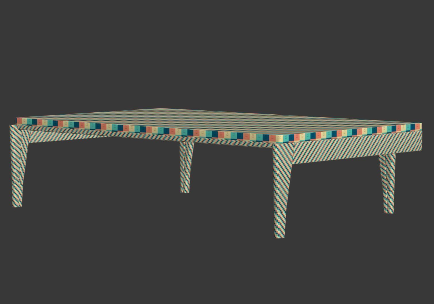 Jean Prouve coffee table  3D model_4