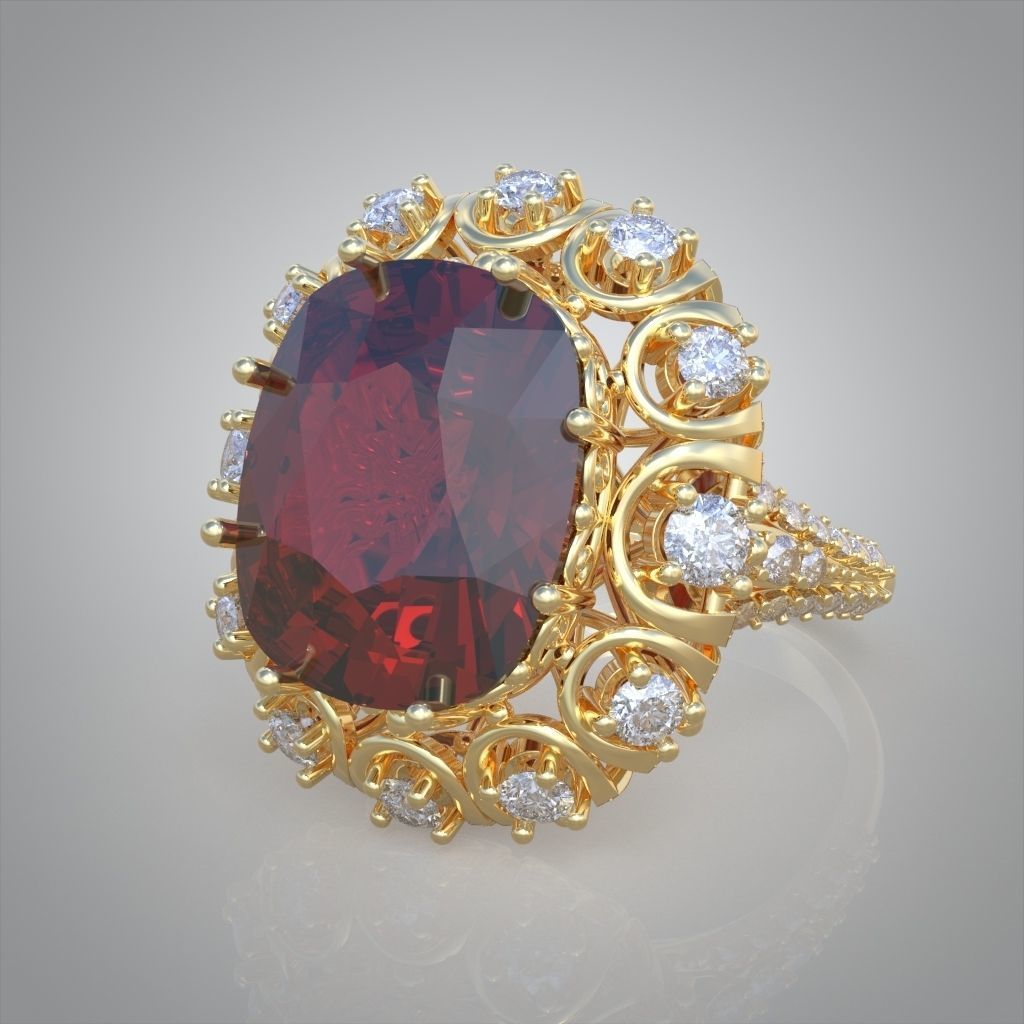 Ring 3D model 0227 3D printable model 3D print model_7