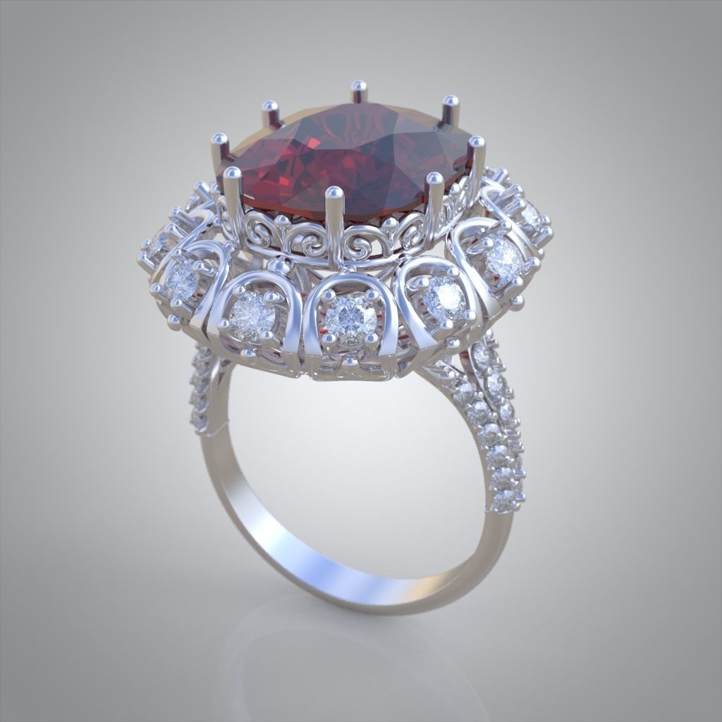 Ring 3D model 0227 3D printable model 3D print model_1