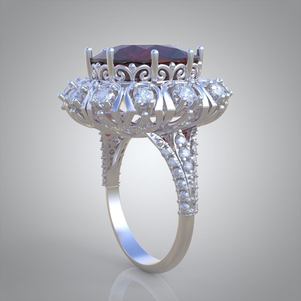 Ring 3D model 0227 3D printable model 3D print model_2