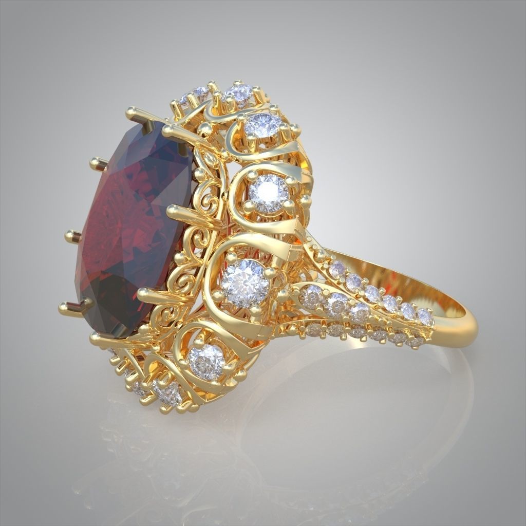 Ring 3D model 0227 3D printable model 3D print model_8