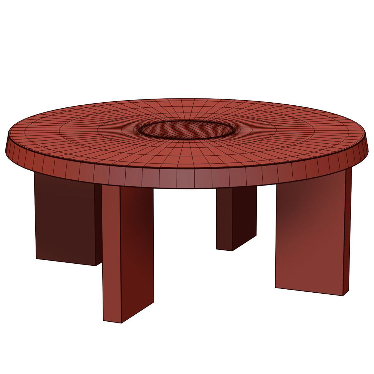 Charlotte Perriand Low Table  3D model_4