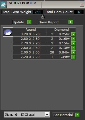 Princely 3-Row Diamond ring 2621 3D print model 3D print model_8