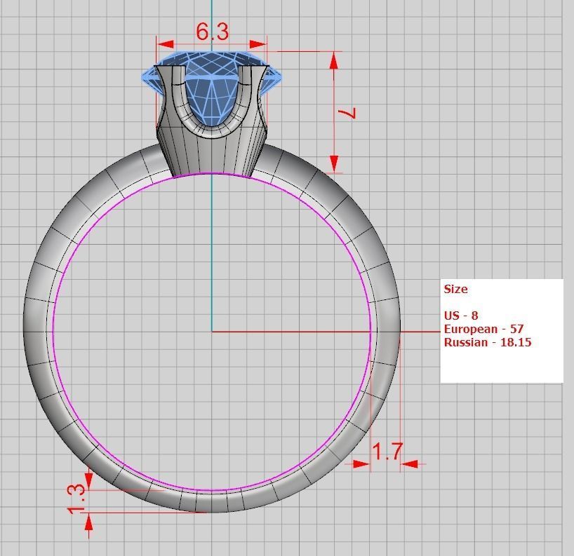 Collection of 15 designed solitaire engagement rings 3D print model_53