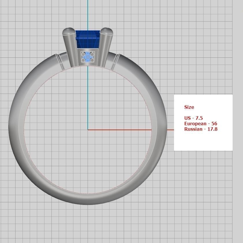 Collection of 15 designed solitaire engagement rings 3D print model_31