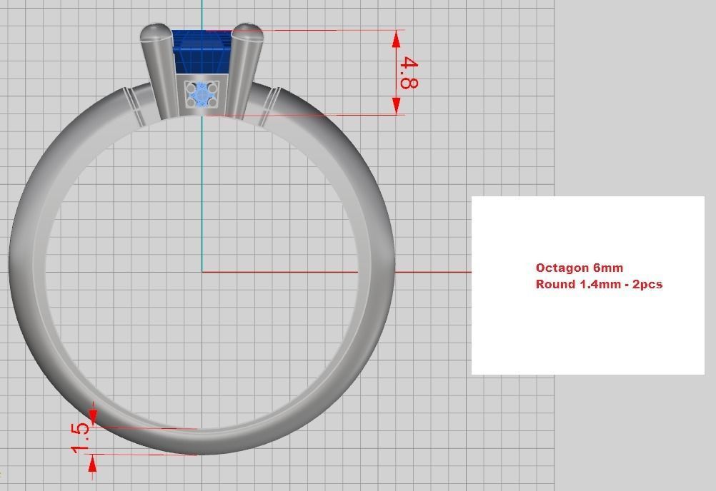 Collection of 15 designed solitaire engagement rings 3D print model_32