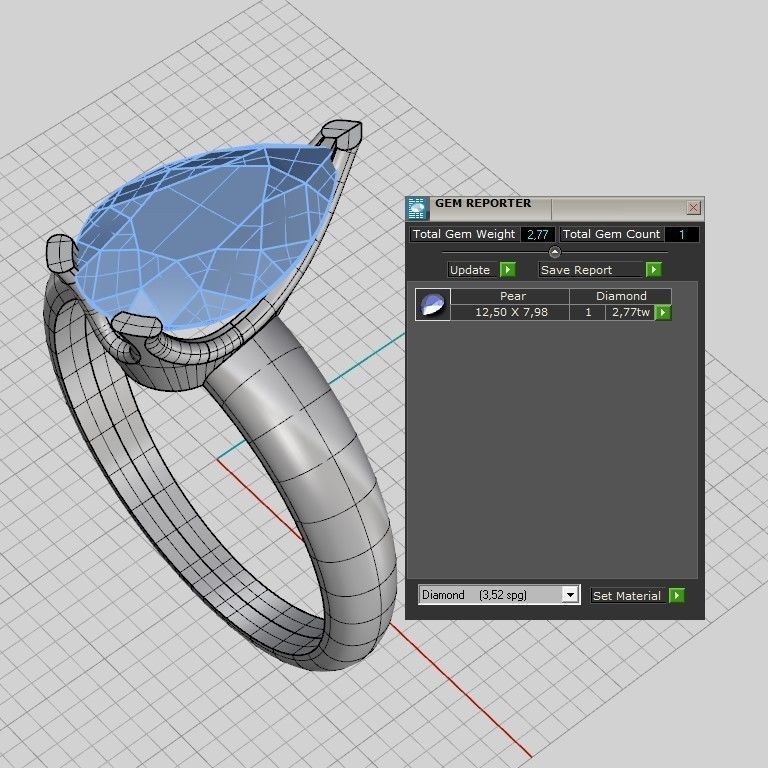 Collection of 15 designed solitaire engagement rings 3D print model_55