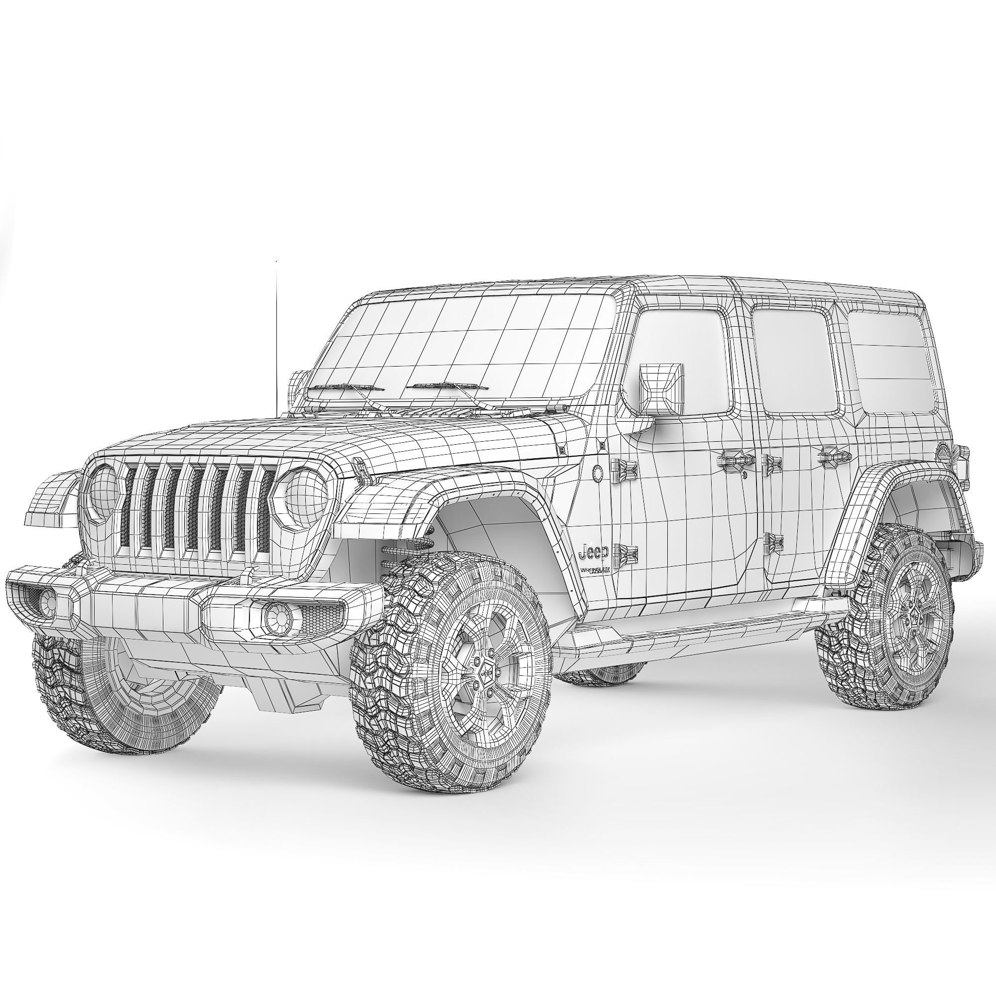 Jeep Wrangler Unlimited 2018 3D model_8