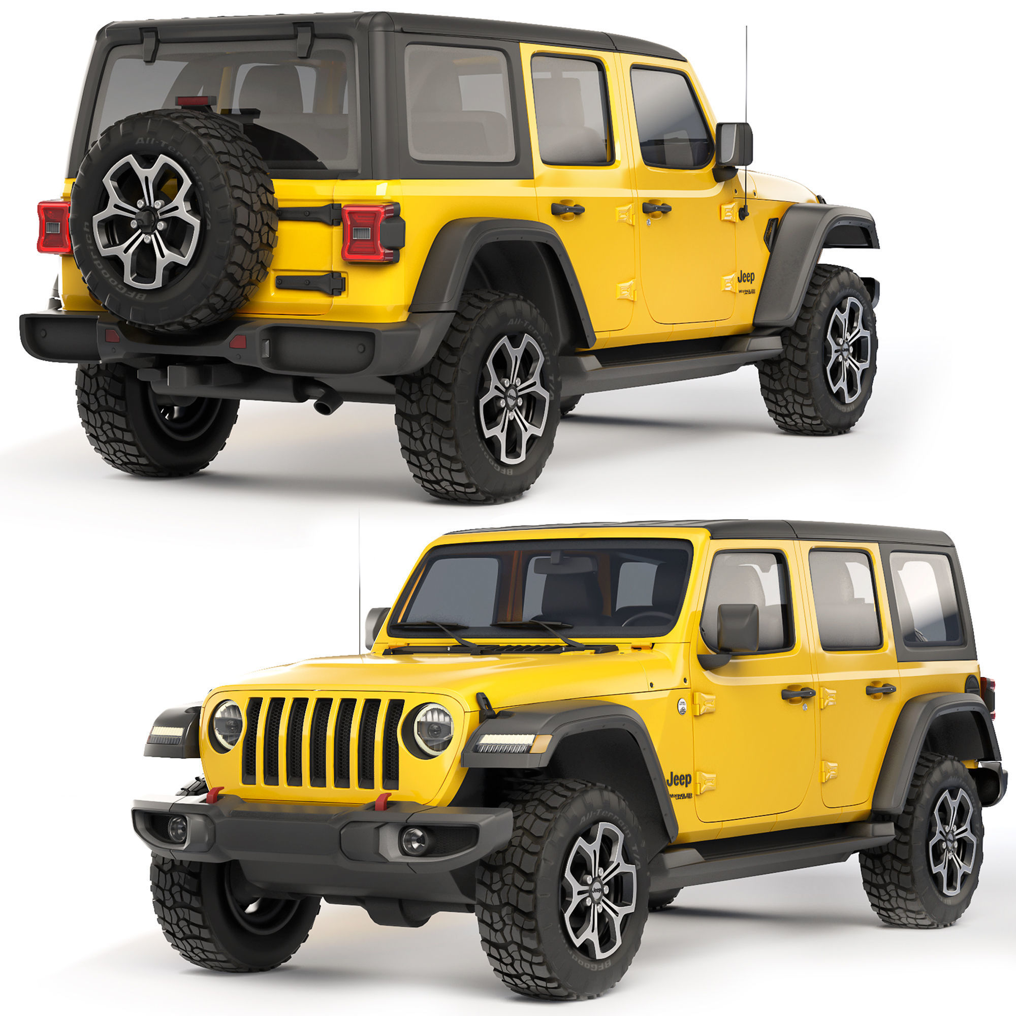Jeep Wrangler Unlimited 2018 3D model_12