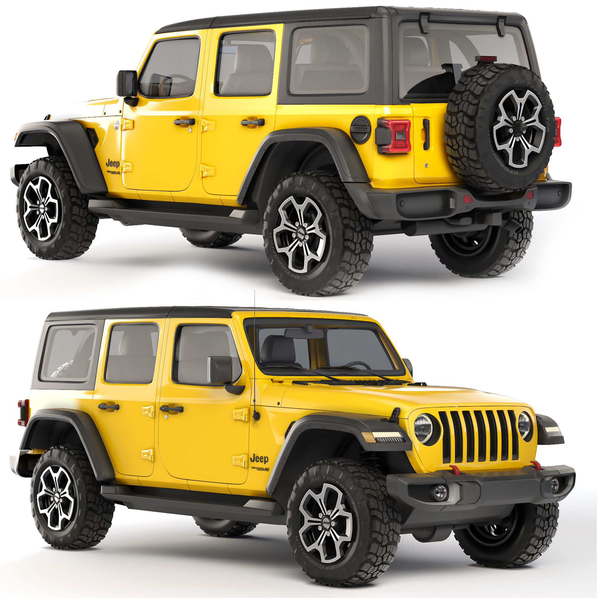 Jeep Wrangler Unlimited 2018 3D model_11