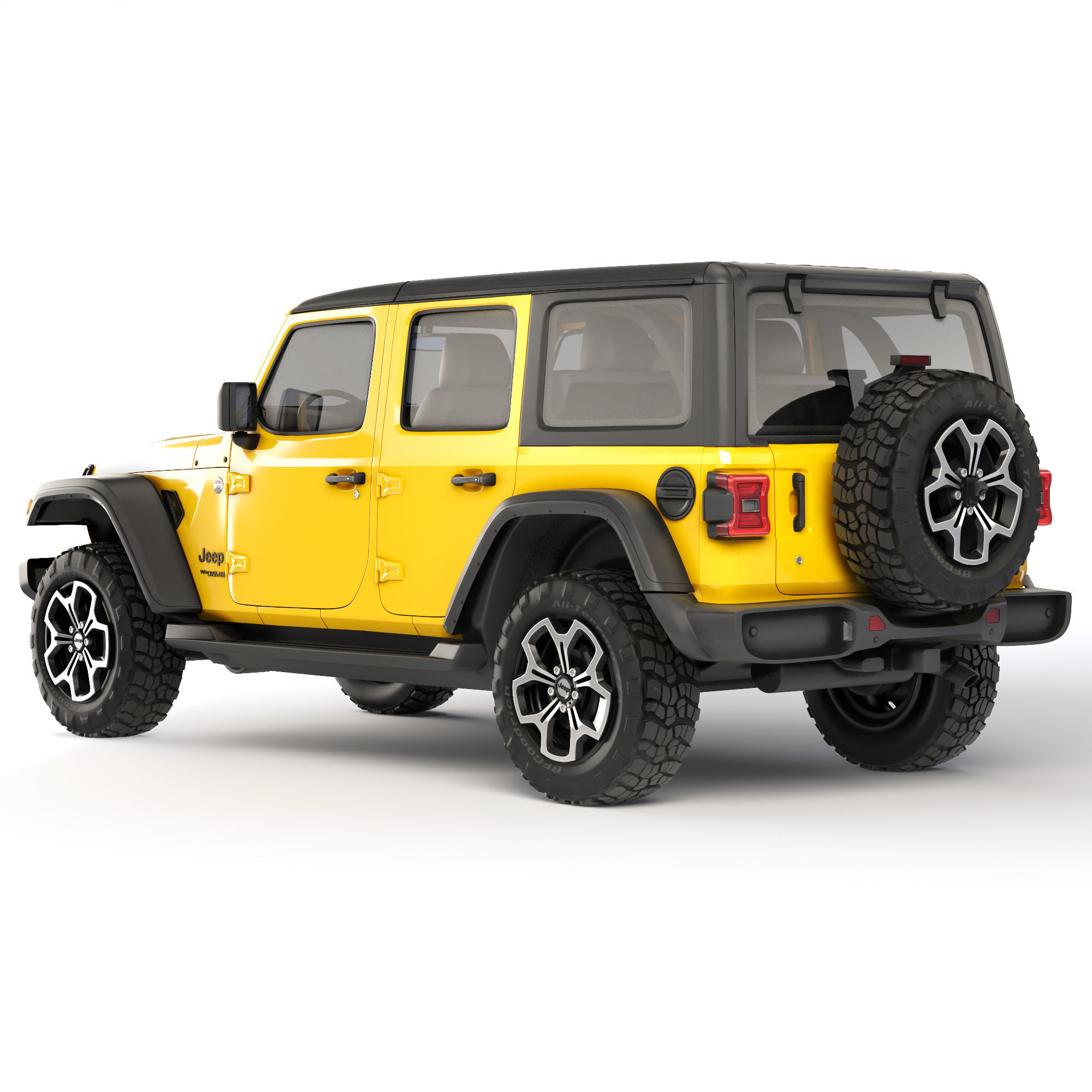 Jeep Wrangler Unlimited 2018 3D model_3