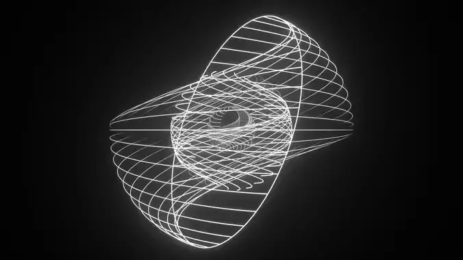 Abstract lines Free 3D model