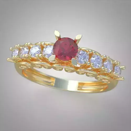 Ring 3D model 0229 3D printable model6 3D print model