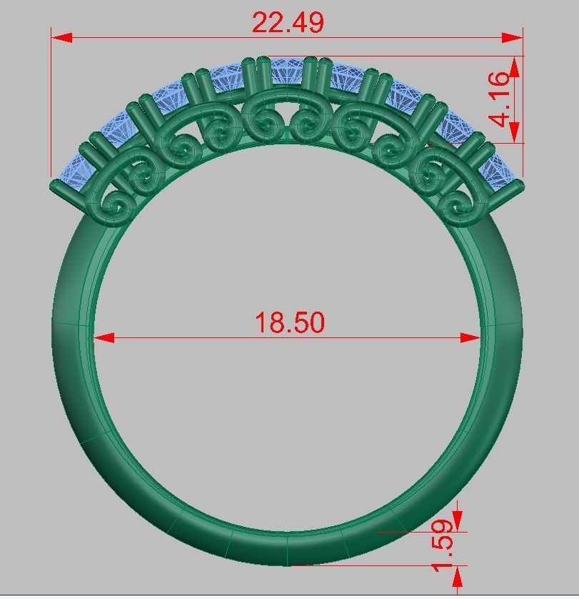 Ring 3D model 0230 3D printable model10 3D print model_16
