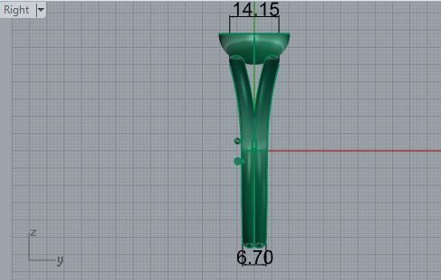 Stylish ring 2629 3D print model 3D print model_6