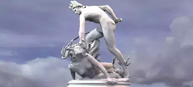 Perseus Statue Action 2 3D model
