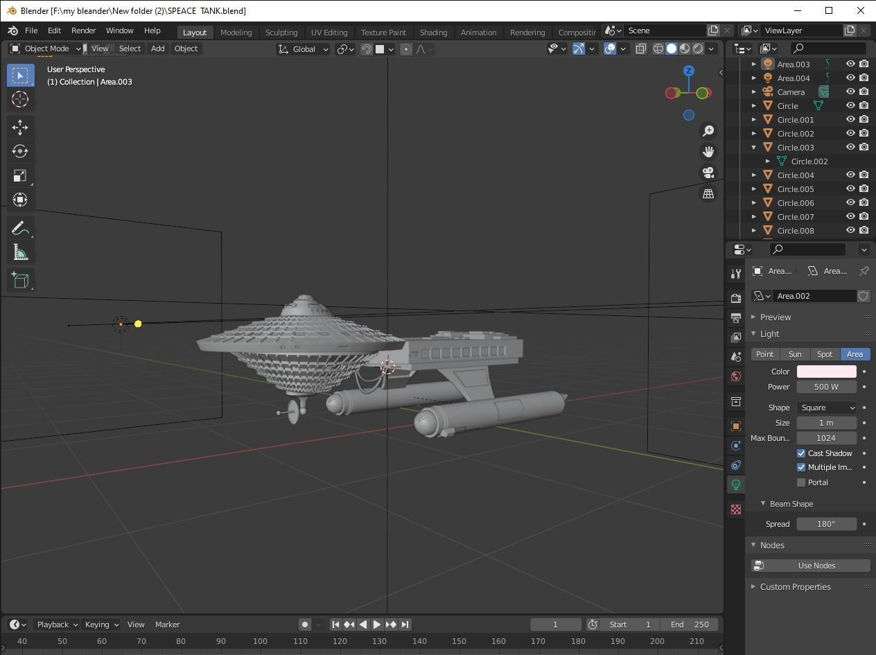 Space 1999 Hawk Spaceship 3D model_5