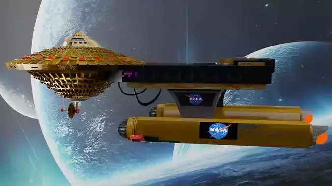 Space 1999 Hawk Spaceship 3D model