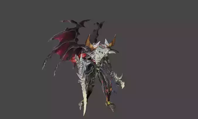 Zeloeman C 1 demon with wings and horns