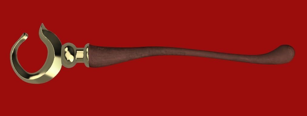 NieR Replicant - Devola and Popola staff 3D print model_3