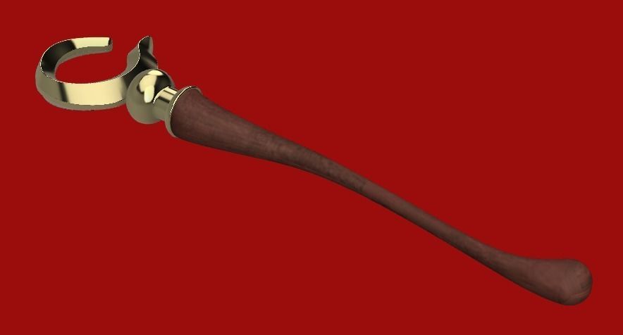NieR Replicant - Devola and Popola staff 3D print model_2