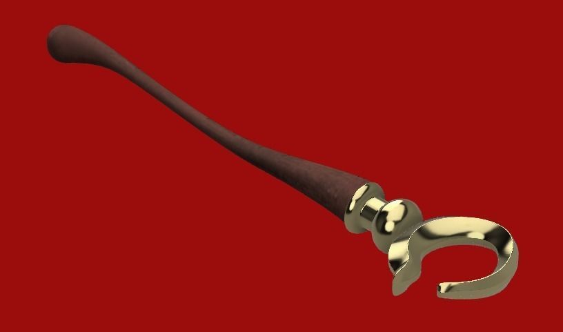 NieR Replicant - Devola and Popola staff 3D print model_1