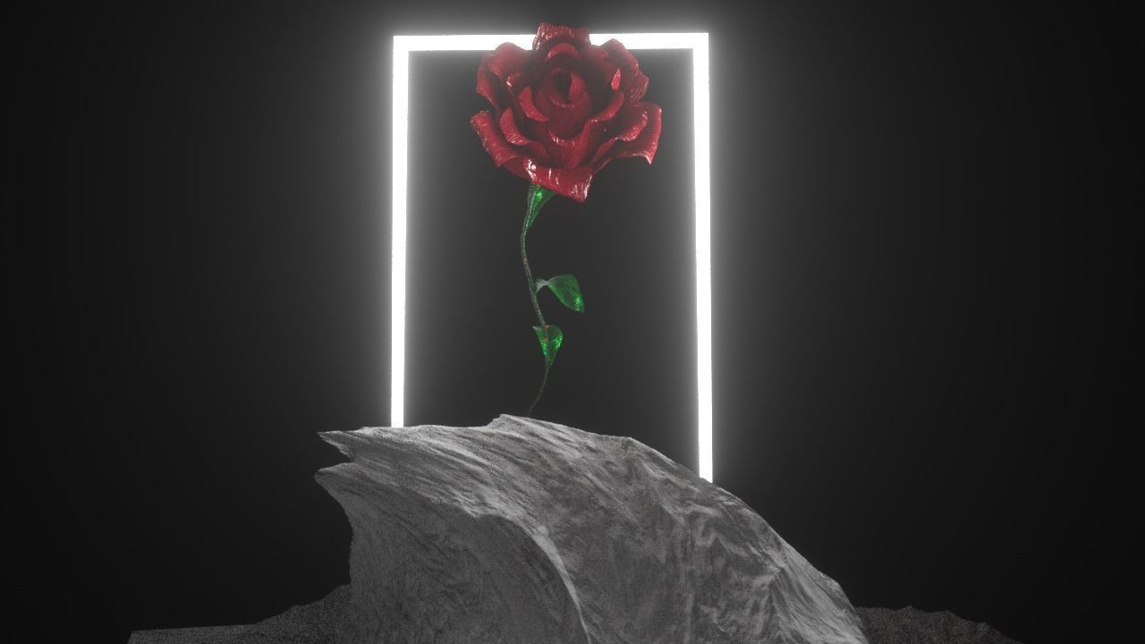 rose flower Free 3D model_1