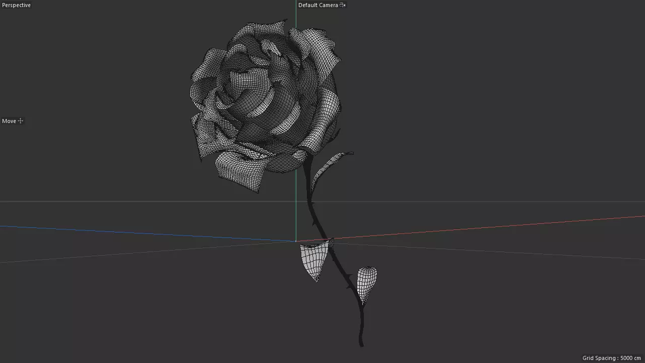 rose flower Free 3D model_0