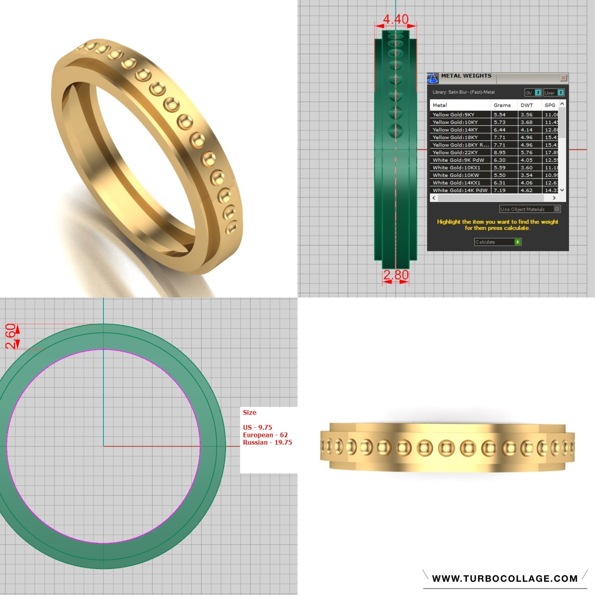 Big collection of designed rings for manufacturing 3D print model_30