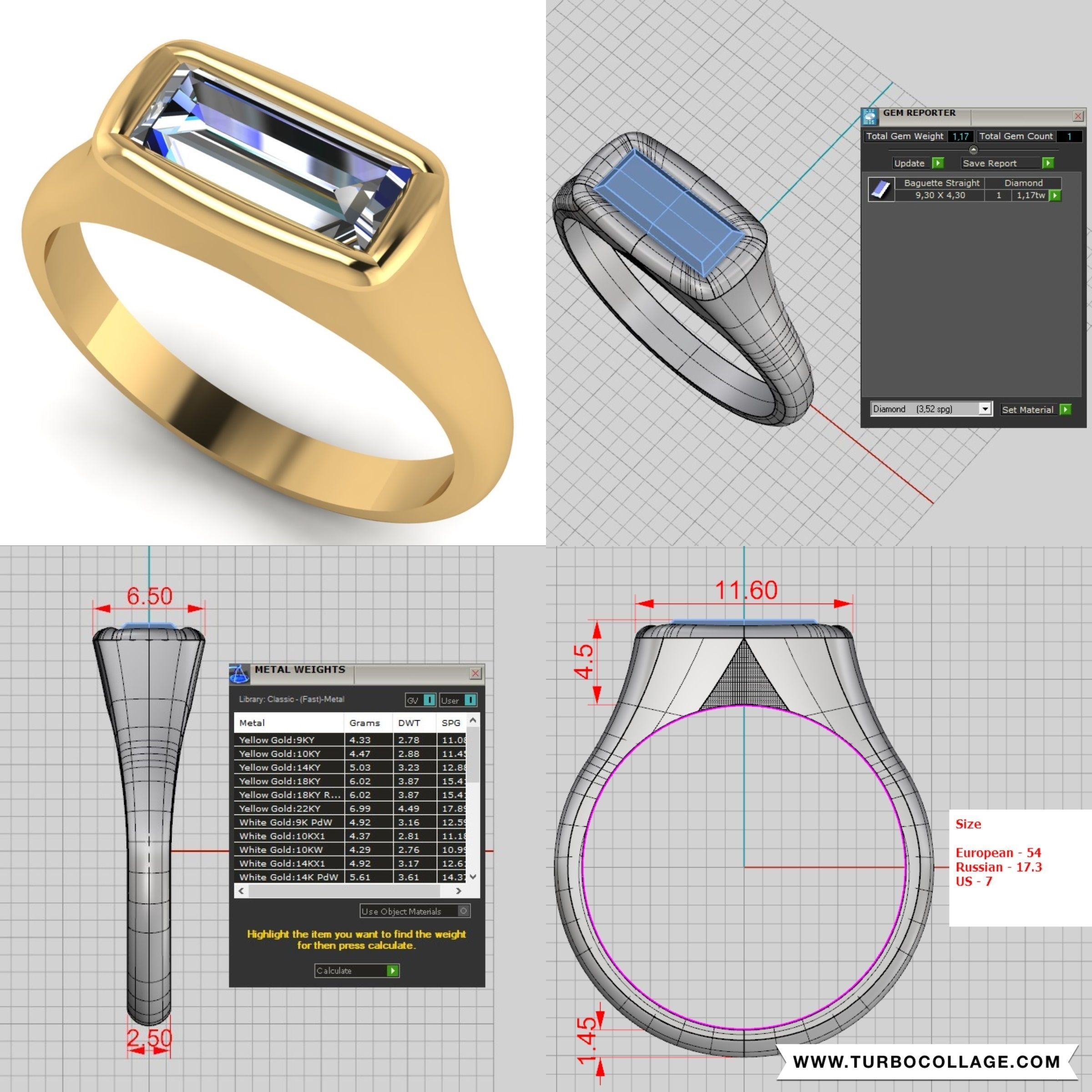 Big collection of designed rings for manufacturing 3D print model_9