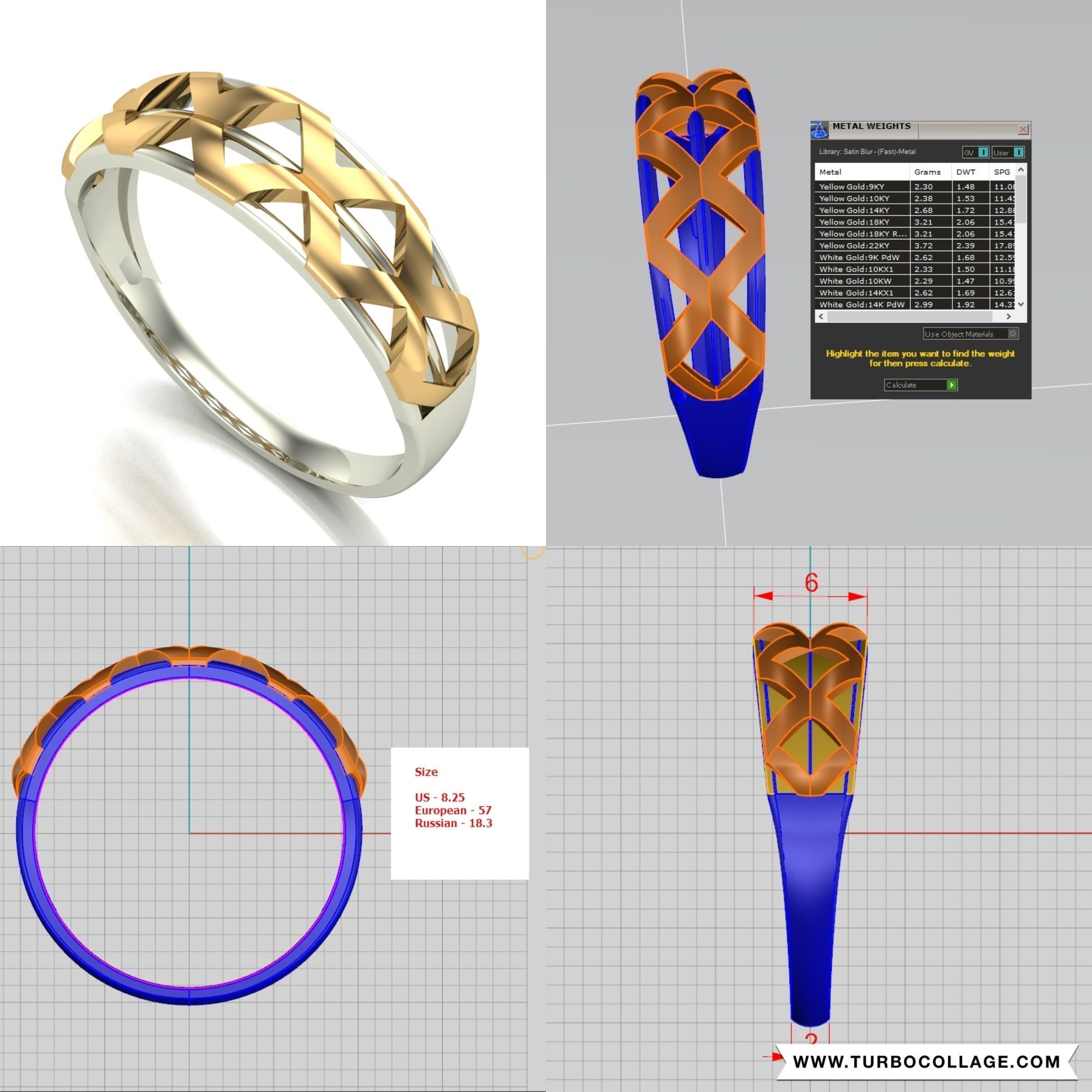 Big collection of designed rings for manufacturing 3D print model_14