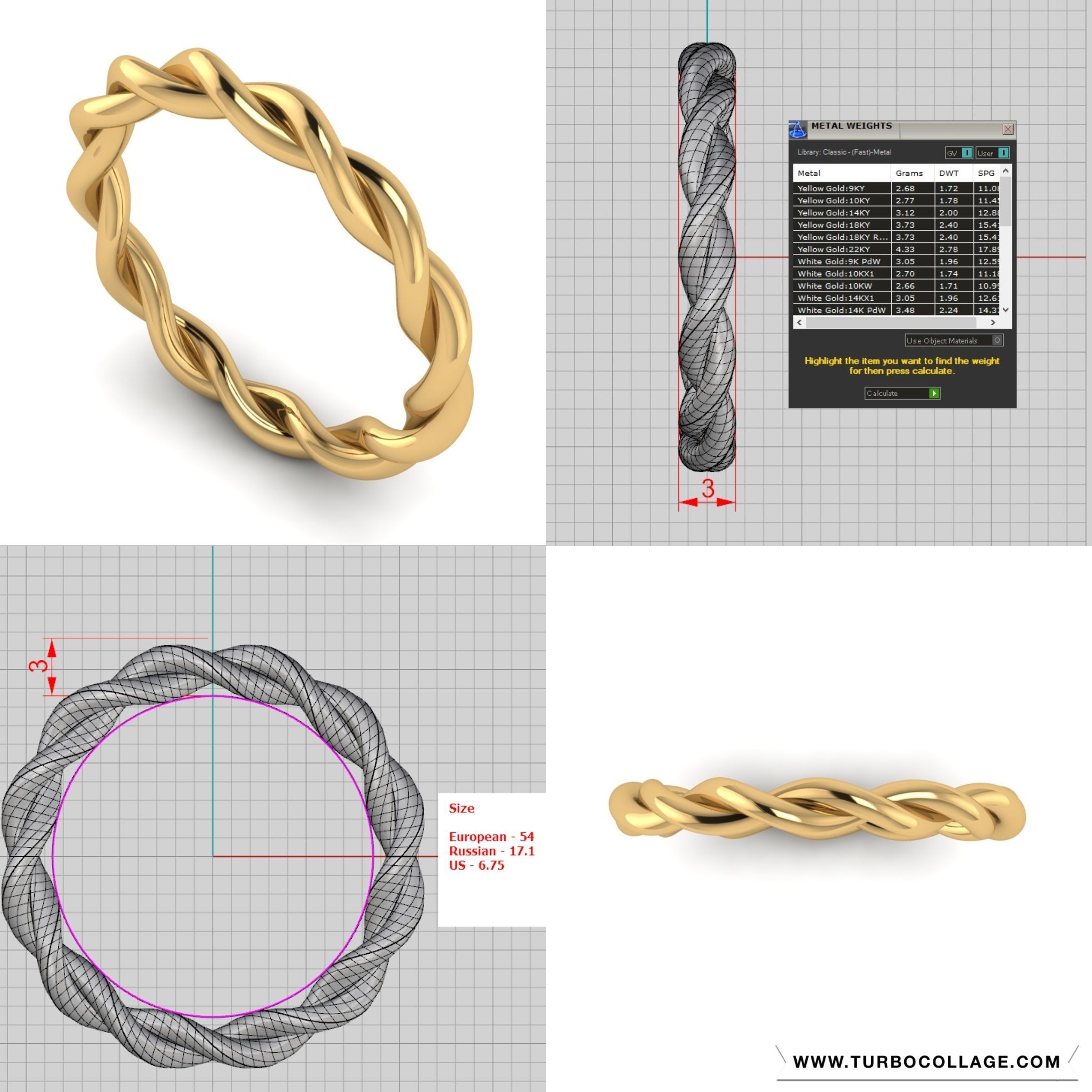 Big collection of designed rings for manufacturing 3D print model_11