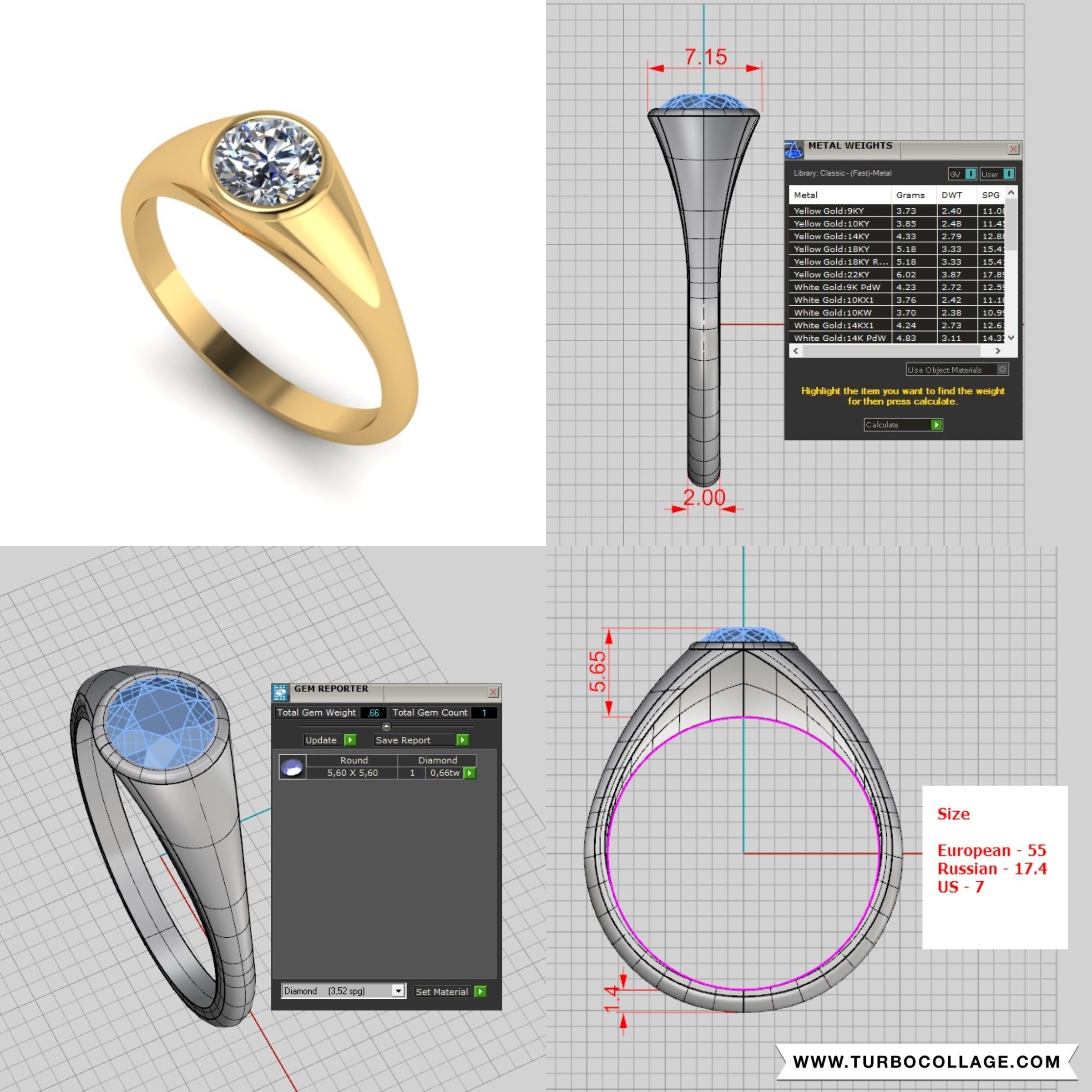 Big collection of designed rings for manufacturing 3D print model_5