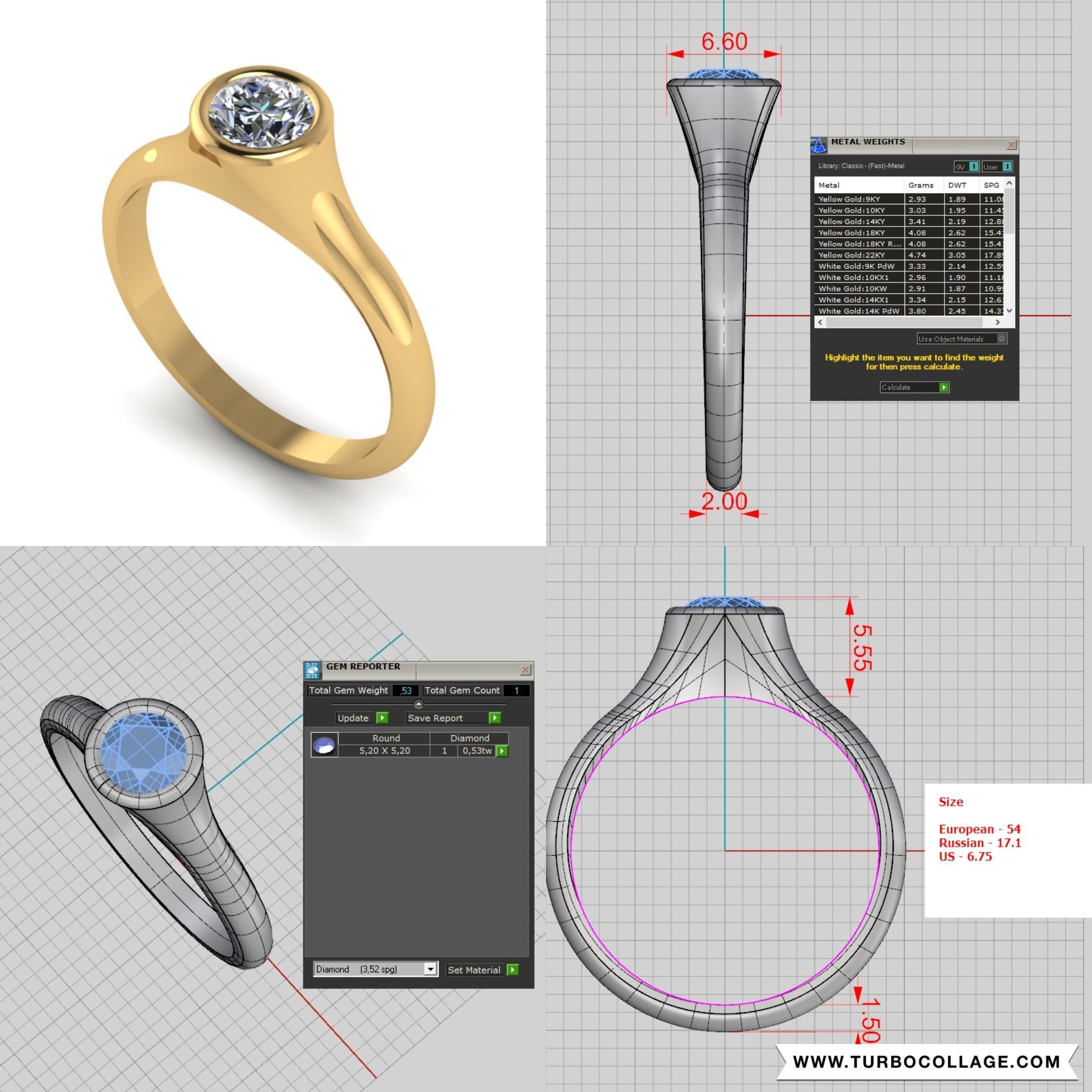 Big collection of designed rings for manufacturing 3D print model_6