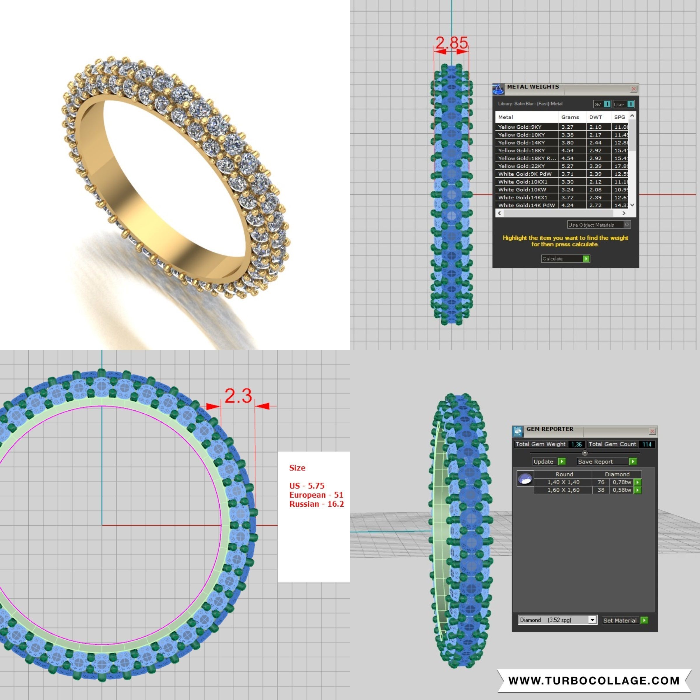 Big collection of designed rings for manufacturing 3D print model_20