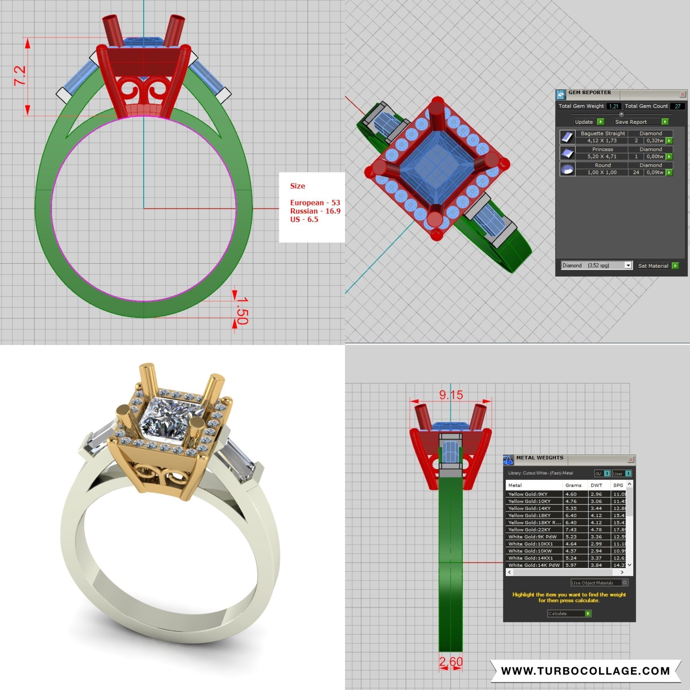 Big collection of designed rings for manufacturing 3D print model_1
