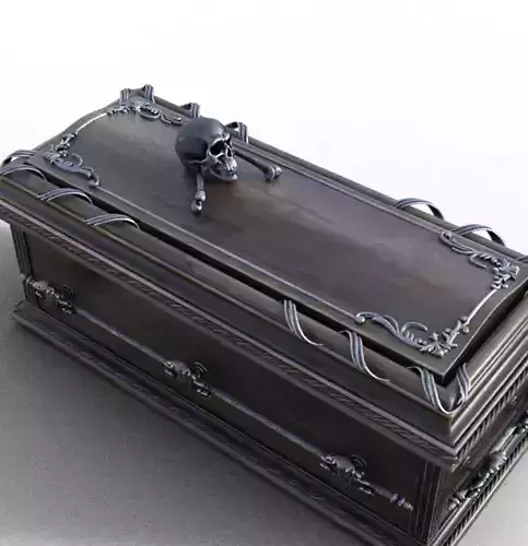 Coffin Vampire decor