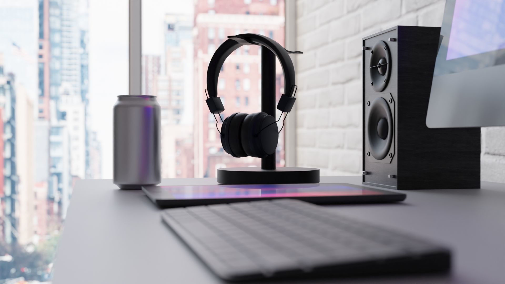 Modern Computer Setup 3d Model 3D model_6