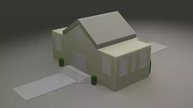 low poly bank
