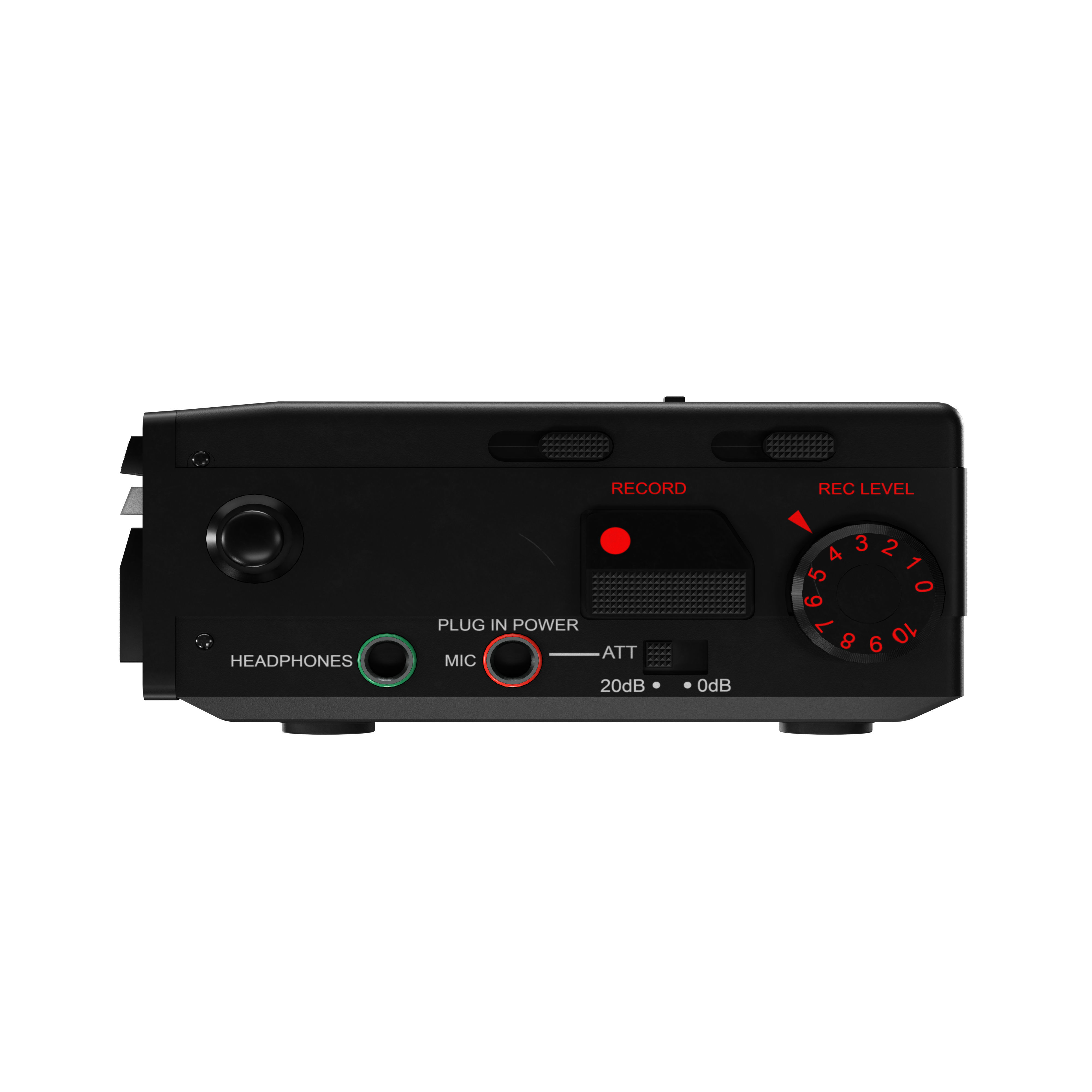 Used SonyWalkman-DC6 Portable Stereo Cassette Recorder Low-poly 3D model_7