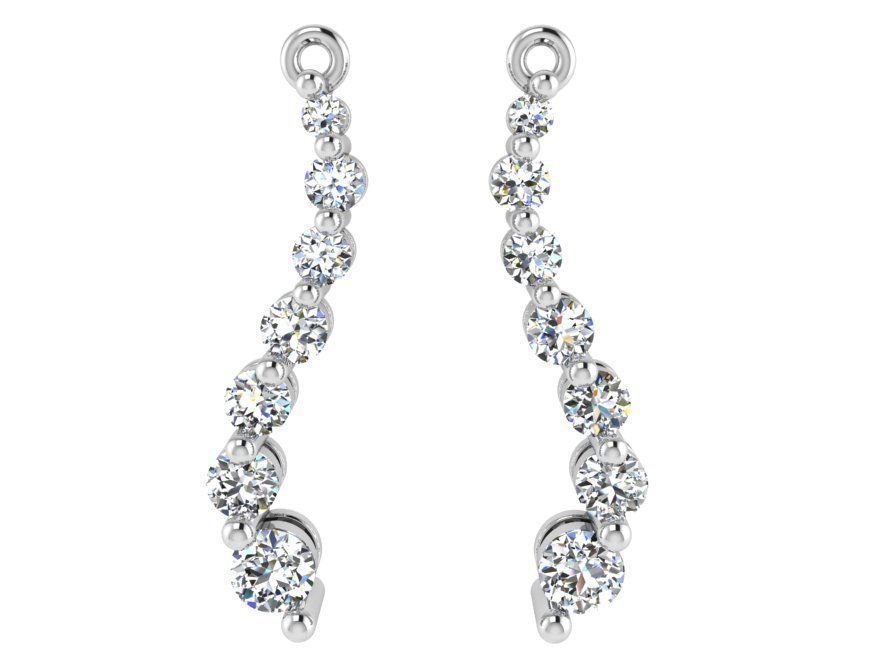 Splendid earrings 2646 3D print model  3D print model_2