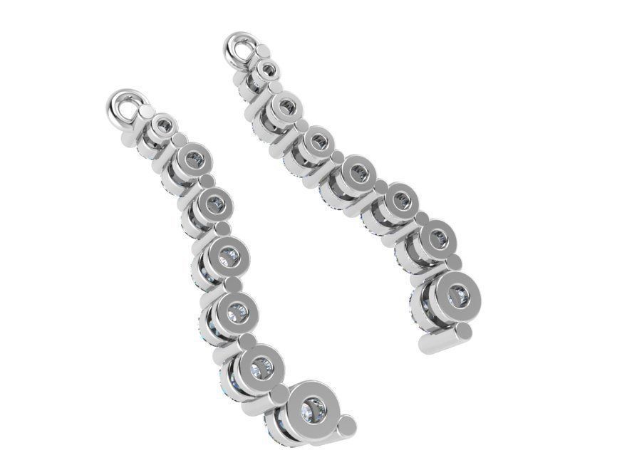 Splendid earrings 2646 3D print model  3D print model_3