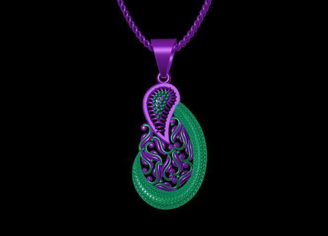 Pendant 3D print model_2