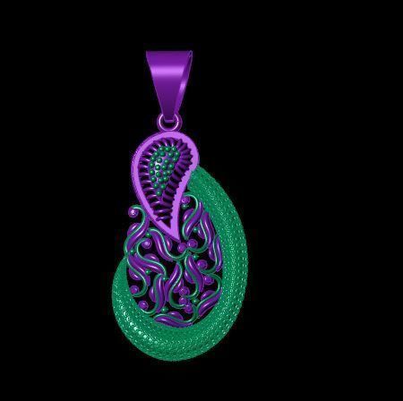 Pendant 3D print model_3