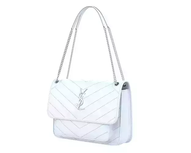 YSL Saint Laurent Niki Bag White Leather