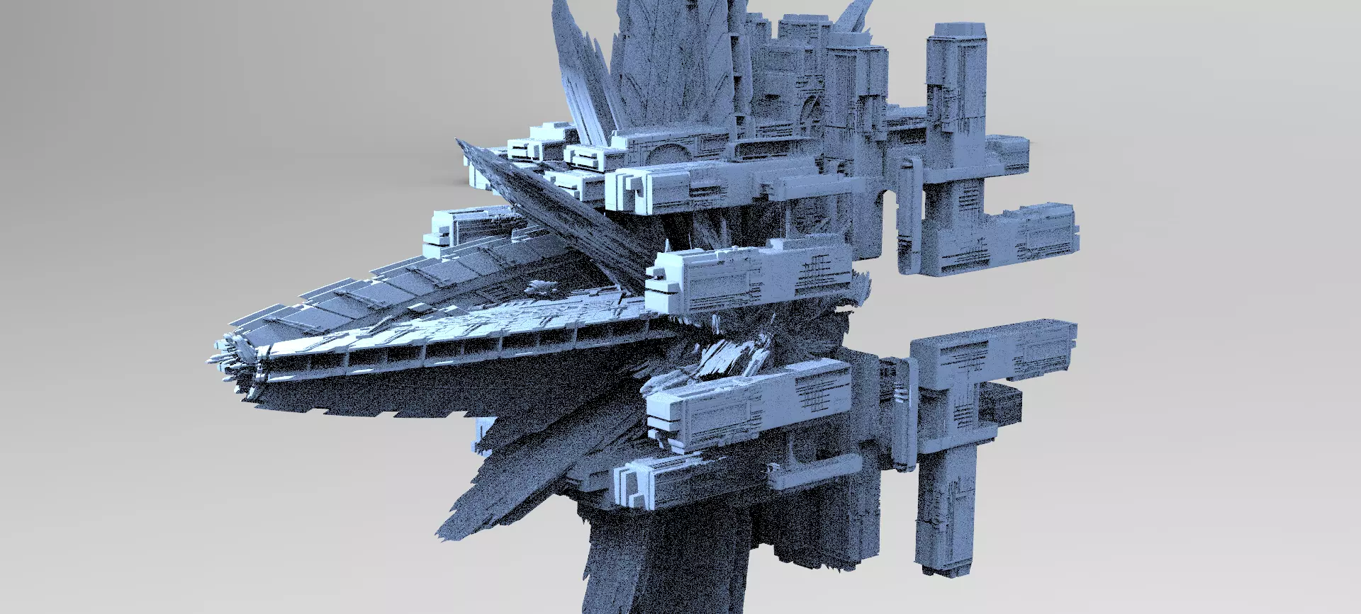 Alien Inquisitor Grand Ship 1 3D model